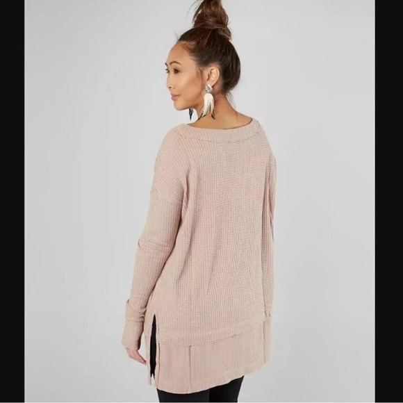 Free People We The Free Women's North Shore Thermal Tunic Top
Size Small Tan - Picture 2 of 10